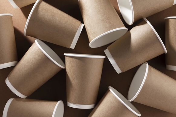 Coffee Go Cardboard Cups Top View